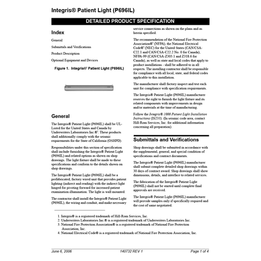 TDS, P696Il Integris Light