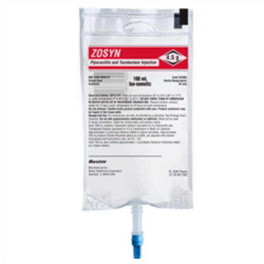 ZOSYN (Piperacillin and Tazobactam Injection) in GALAXY Container, 4.5g in 100mL, Single-Dose Plastic Container, Frozen Premix