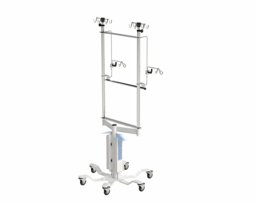 SIX-LEG HEAVYWEIGHT NOVUM IQ DUAL IV POLE WITH EIGHTEEN HOOKS