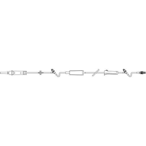CONTINU-FLO Solution Set, Non-Vented, 0.2 Micron Filter, 2 CLEARLINK Luer Activated Valve, Backcheck Valve, 10 drops/mL, 104 (2.6 m)