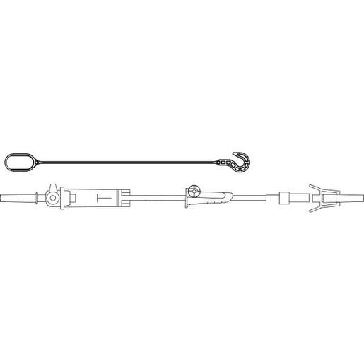 NON-DEHP SEC MED SET W/DUO-VENT 37IN. AND DETACHED LEVER