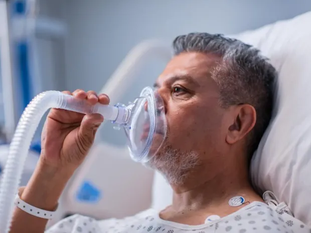 patient on a ventilator