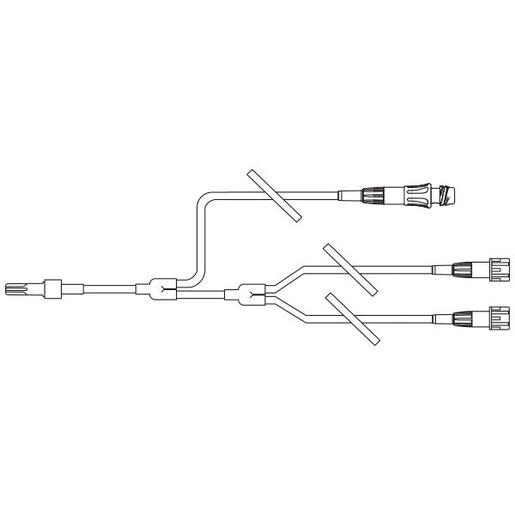 Three-Lead Catheter Extension Set, Microbore, INTERLINK Injection Site,  5.8 (15 cm)