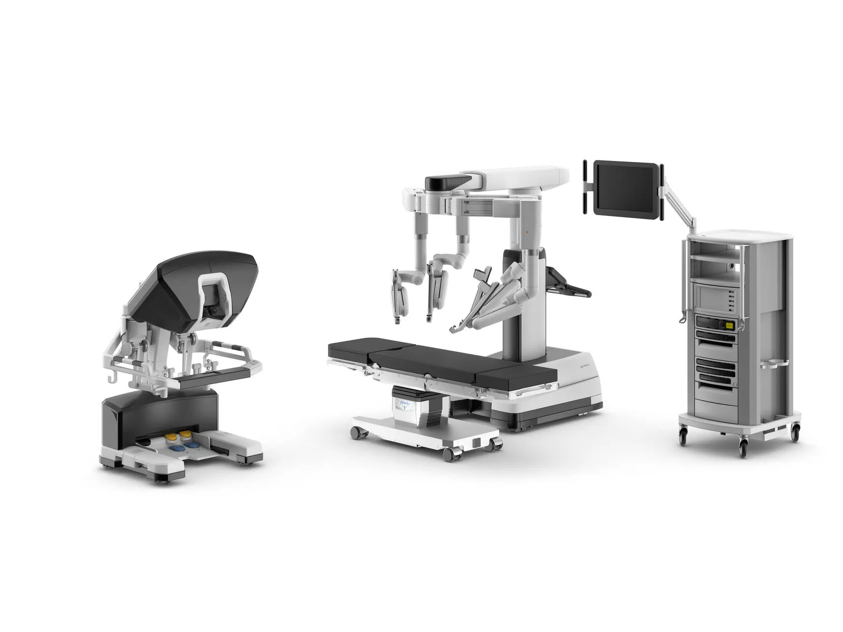 A complete setup of da Vinci Xi robotic operating system.